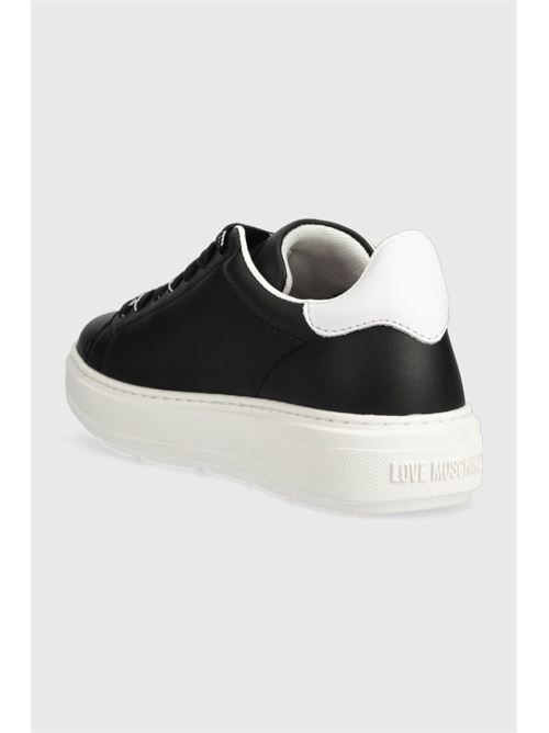 SNEAKERD.BOLD40 VITELLO NERO+BIANCO LOVE MOSCHINO | JA15374G1HIA1/00A